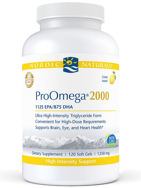 Nordic Naturals, ProOmega® 2000, Lemon, 120 Soft Gels