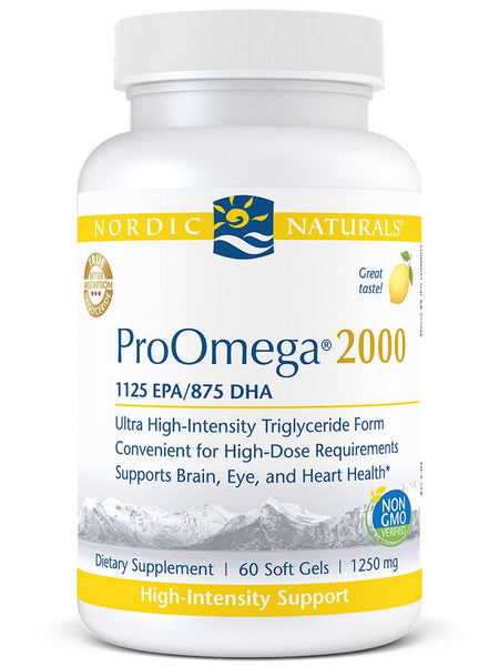 Nordic Naturals, ProOmega® 2000, Lemon, 60 Soft Gels