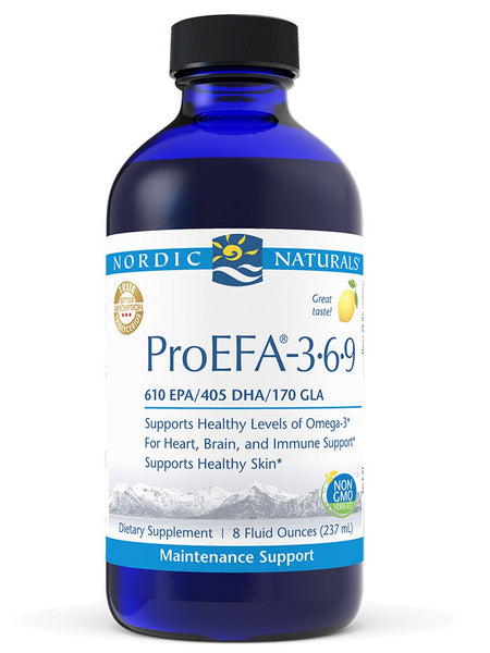 Nordic Naturals, ProEFA®-3-6-9, Lemon, 8 Fluid Ounces