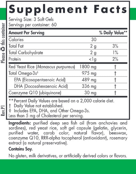 Nordic Naturals, ProOmega® LDL, 180 Soft Gels