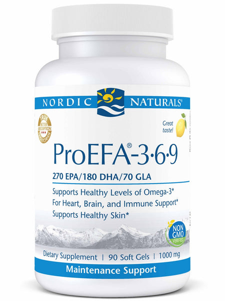 Nordic Naturals, ProEFA®-3-6-9, Lemon, 90 Soft Gels