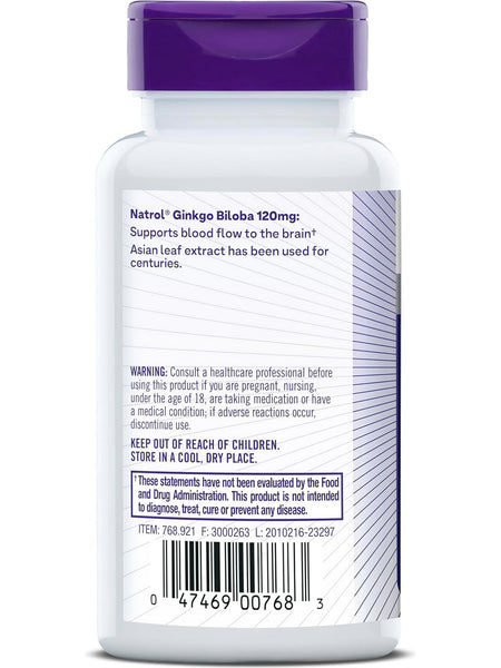 Natrol, Ginkgo Biloba Take One, 120mg, 60 ct