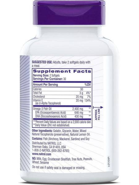 Natrol, Extreme Omega, 60 Softgels