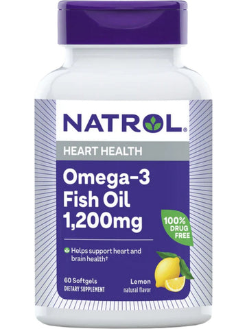 Natrol, Omega-3 Fish Oil 1,200mg, 60 Softgels