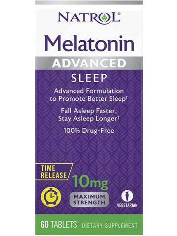 Natrol, Advanced Sleep Melatonin, 10mg, 60 ct