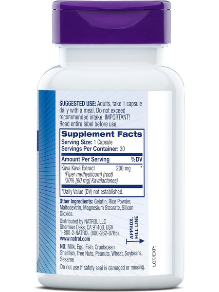 Natrol, Kava Kava, 30 Capsules