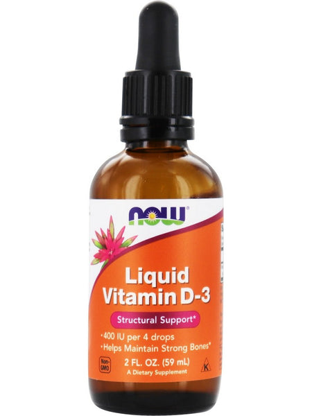 NOW Foods, Liquid Vitamin D-3, 2 fl oz