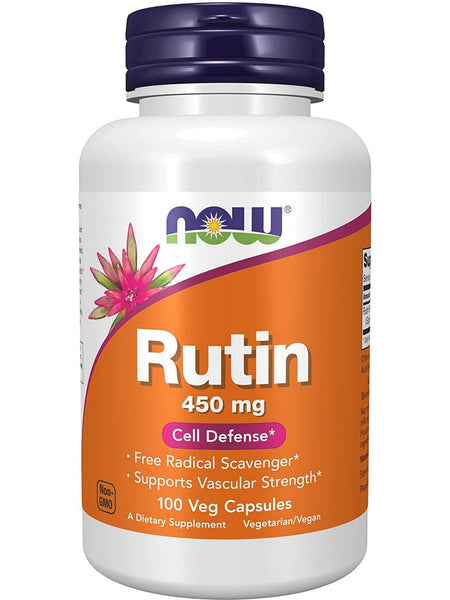 NOW Foods, Rutin 450 mg, 100 veg capsules