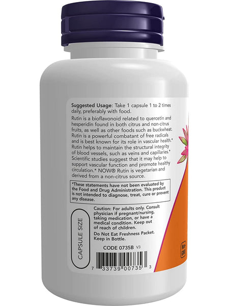 NOW Foods, Rutin 450 mg, 100 veg capsules