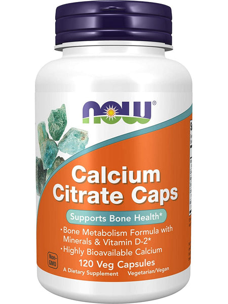 NOW Foods, Cal Citrate Caps, 120 veg capsules