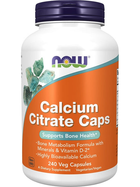 NOW Foods, Cal Citrate Caps, 240 veg capsules