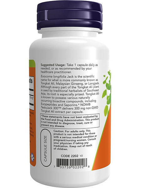 NOW Foods, TestoJack 300™, 60 veg capsules