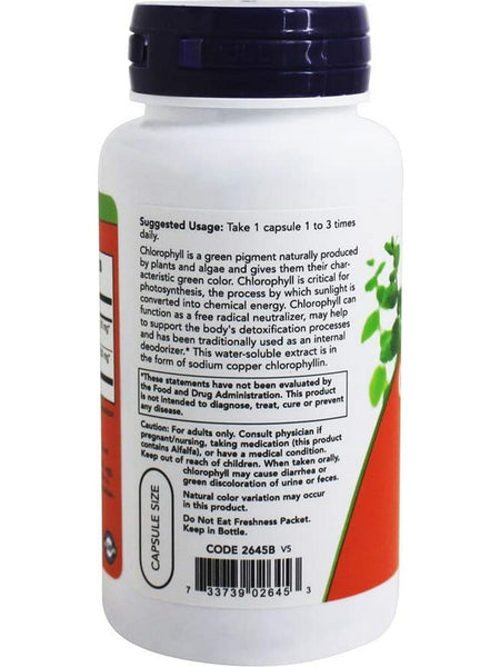 NOW Foods, Chlorophyll 100 mg, 90 veg capsules