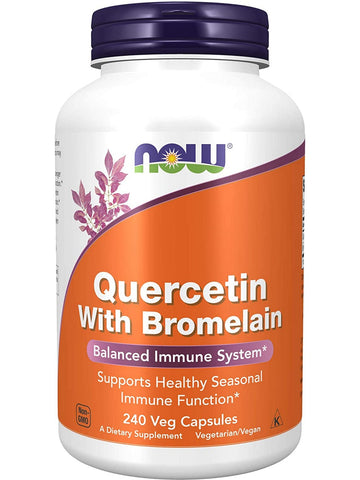 NOW Foods, Quercetin with Bromelain, 240 veg capsules