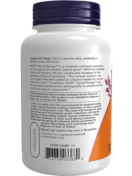 NOW Foods, Thyroid Energy™, 90 veg capsules