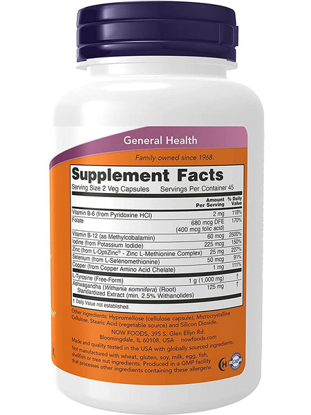 NOW Foods, Thyroid Energy™, 90 veg capsules