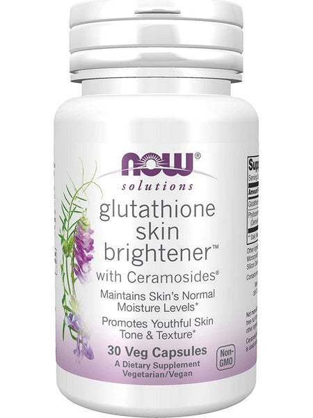 NOW Foods, Glutathione Skin Brightener™ with Ceramosides®, 30 veg capsules