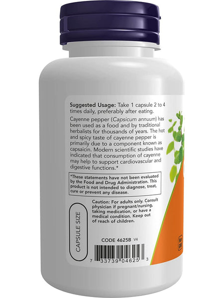 NOW Foods, Cayenne 500 mg, 100 veg capsules