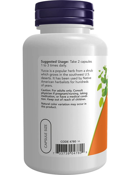 NOW Foods, Yucca 500 mg, 100 capsules