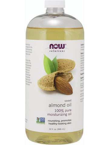 NOW Foods, Sweet Almond Oil, 100% Pure Moisturizing Oil, 32 fl oz