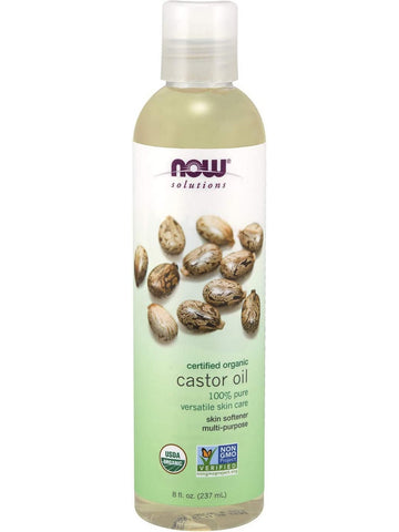 NOW Foods, Castor Oil, Organic, 8 fl oz