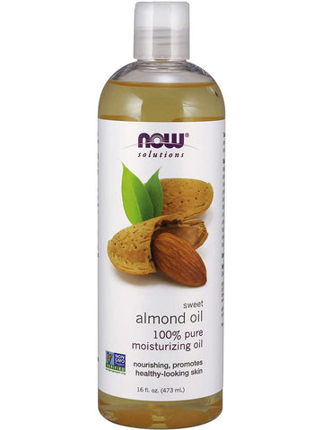 NOW Foods, Sweet Almond Oil, 100% Pure Moisturizing Oil, 16 fl oz