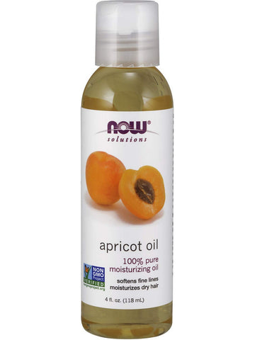 NOW Foods, Apricot Oil, 100% Pure Moisturizing Oil, 4 fl oz