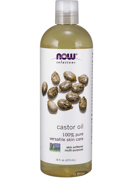 NOW Foods, Castor Oil, 100% Pure Versatile Skin Care, 16 fl oz