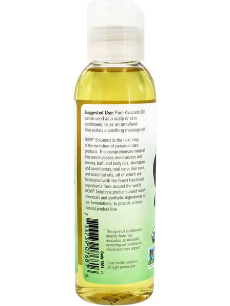 NOW Foods, Avocado Oil, Organic, 4 fl oz