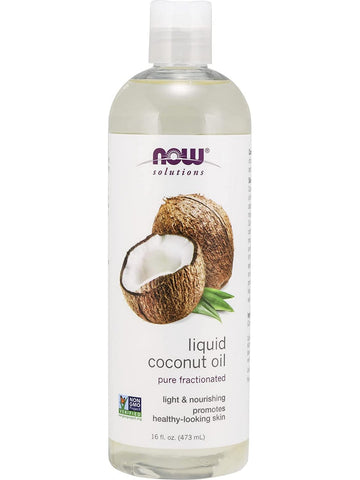 NOW Foods, Liquid Coconut Oil, Pure Fractionated, 16 fl oz