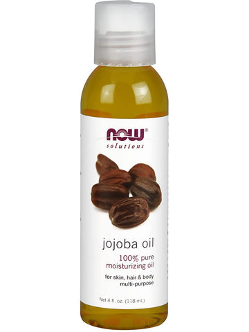 NOW Foods, Jojoba Oil, 100% Pure Moisturizing Oil, 4 fl oz