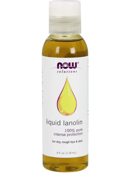 NOW Foods, Liquid Lanolin, 100% Pure Intense Protection, 4 fl oz