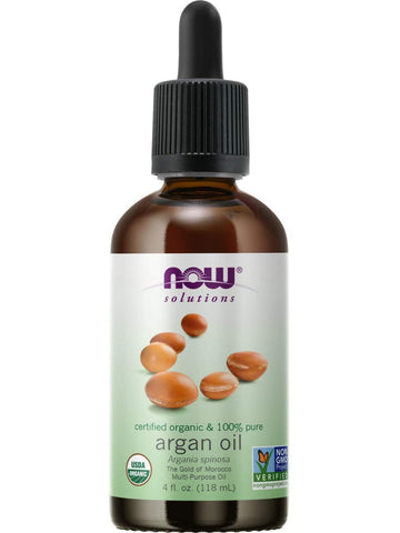 NOW Foods, Argan Oil, Organic & 100% Pure, 4 fl oz