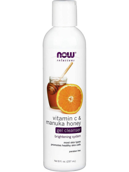 NOW Foods, Vitamin C & Manuka Honey Gel Cleanser, 8 fl oz