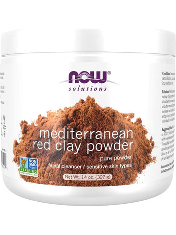 NOW Foods, Mediterranean Red Clay Powder, 14 oz