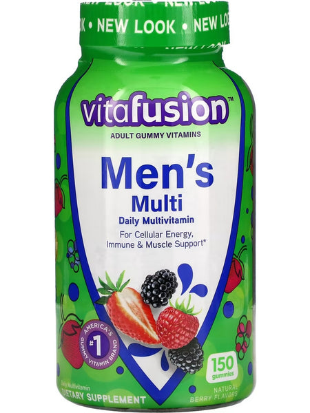 vitafusion, Men's Multi, Daily Multivitamin, Natural Berry, 150 Gummies