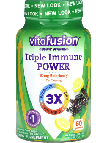 vitafusion, Triple Immune Power, 10 mg, Natural Berry Citrus, 60 Gummies