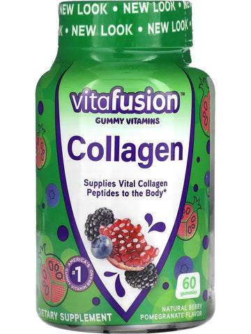 vitafusion, Collagen, Natural Berry Pomegranate, 60 Gummies