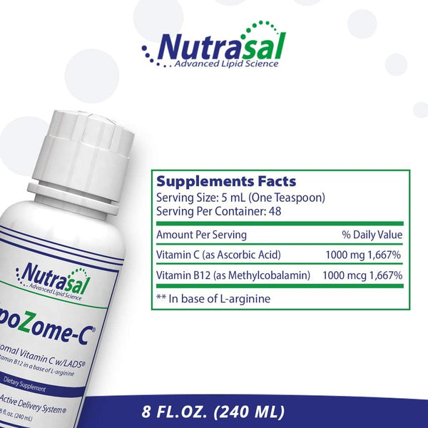 Nutrasal, lipoZome-C, 8 fl oz