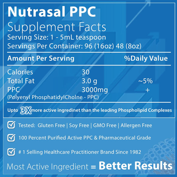 Nutrasal, PhosChol, PPC (polyenylphosphatidylcholine), 16 ounces