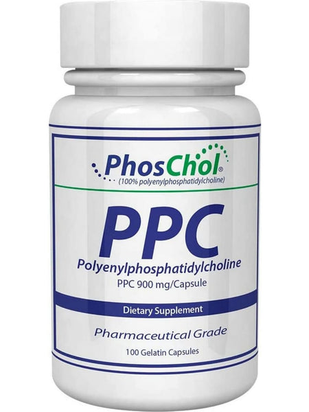 Nutrasal, PhosChol, PPC (polyenylphosphatidylcholine), 900 mg, 100 Gelatin Capsules