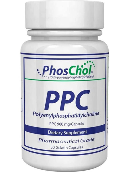 Nutrasal, PhosChol, PPC (polyenylphosphatidylcholine), 900 mg, 30 Gelatin Capsules