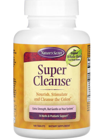 Nature's Secret, Super Cleanse, 100 Tablets