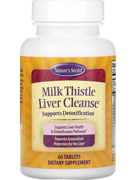 Nature's Secret, Milk Thistle Liver Cleanse, 60 Tablets