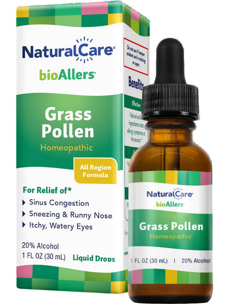 NaturalCare, bioAllers, Grass Pollen, 1 fl oz