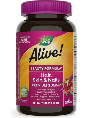 Nature's Way, Alive!® Hair, Skin & Nails Gummies, 60 gummies