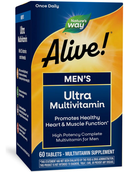 Natures Way, Alive!® Men's Ultra Multivitamin, 60 tablets