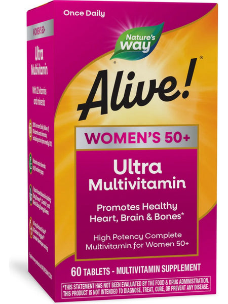 Nature's Way, Alive!® Women's 50+ Ultra Multivitamin, 60 tablets