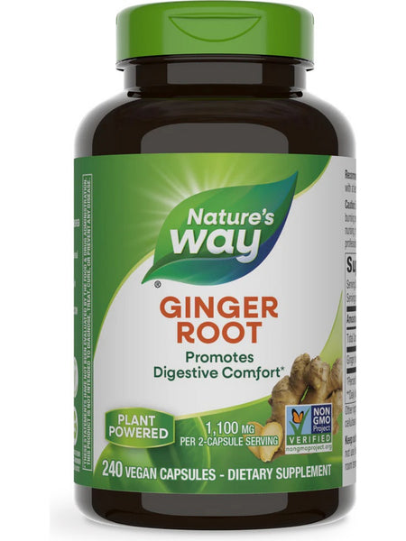 Nature's Way, Ginger Root, 240 vegan capsules