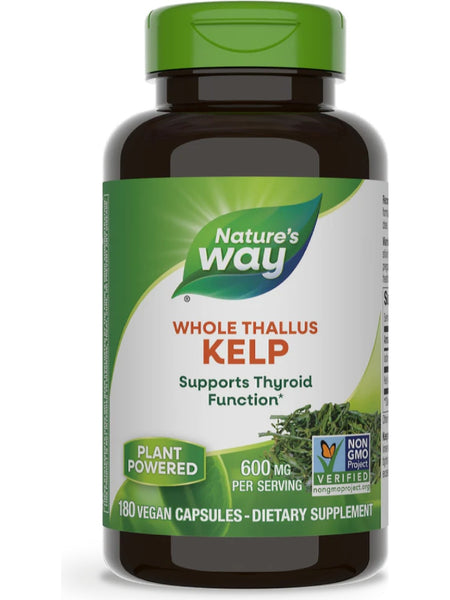 Nature's Way, Kelp, 180 vegan capsules